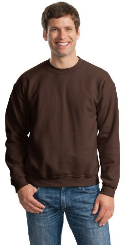 Gildan Activewear 50/50 Crewneck Sweatshirt, 3XL, Dark Chocolate