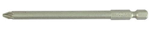 TIMCO Pozi Driver Bit S2 Grey - S2 Steel is Premium Quality Alloy Steel for Exceptional Strength and Durability Compared with Standard Chrome Vanadium Driver bits - No.2 x 100