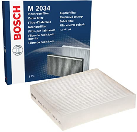 Bosch M2034 Standard Cabin Filter - Replacement Filter | Filters Pollen and Dust for Cleaner Air Inside the Vehicle