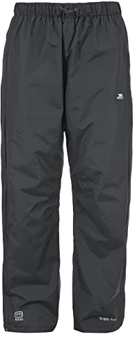 Trespass Men's Trespass Men s Purnell Waterproof Trousers Black Large, Black, L UK