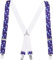 Playshoes Unisex Elastisch Hosenträger, blau Sterne, 60cm