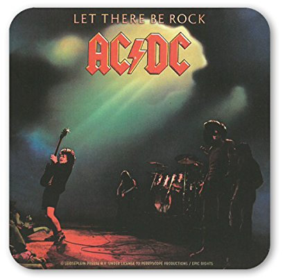 AC/DC - Let There Be Rock Dessous de Verre - sous-Verre - Design Original sous Licence