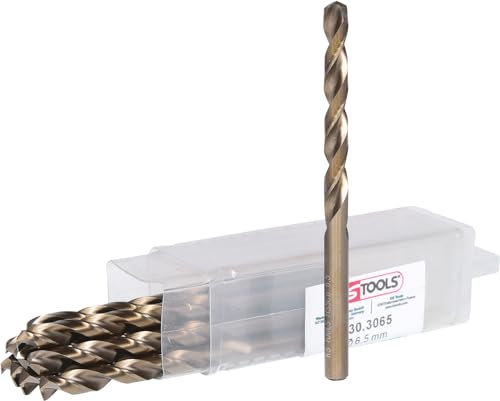 KS Tools 330.3065 Lot de 10 Forets HSS-CO au cobalt 6,5 mm