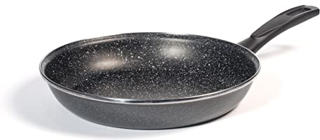 cottura vitrinor Vitrinor Maculato Padella in Ferro Smaltato K2, 30cm, Smalto, Grigio