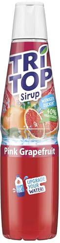 TRi TOP Getränkesirup Pink Grapefruit 1 x 600ml | Sirup für Wassersprudler | 1 Flasche ergibt ca. 5 Liter Erfrischungsgetränk