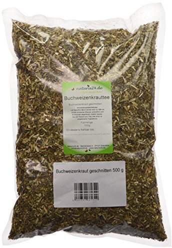 Naturix24 Buchweizenkraut geschnitten – Beutel, 2er Pack (2 x 500 g)