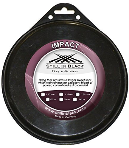 Still-Seil in Black Impact, Tennis, 1.30 mm x 120 mm
