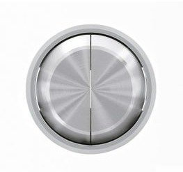 Niessen skymoon - Tecla doble interruptor conmutador cromo
