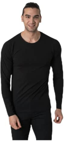 JACK & JONES Men's Basic O-Neck Tee T-Shirt, Black, XL