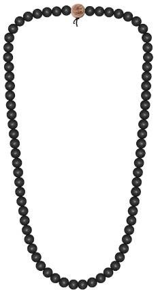 WOOD FELLAS Unisex Deluxe Holz-Perlenkette Black 9mm