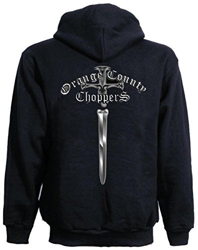 Orange County Choppers OCC Hoodie New Dagger Zip Black-S