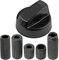 Spares2go Universal Black Control Switch Knob for All Makes and Models of Oven Cooker & Hob 40mm Plastic