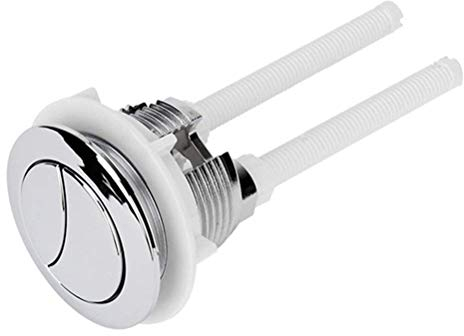 Rosenice 114mm Silver Dual Flush Toilet Water Tank Push Buttons Rods
