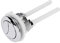 Rosenice 114mm Silver Dual Flush Toilet Water Tank Push Buttons Rods