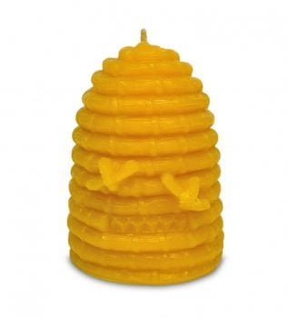 Bienenkorbkerze aus 100% Bienenwachs