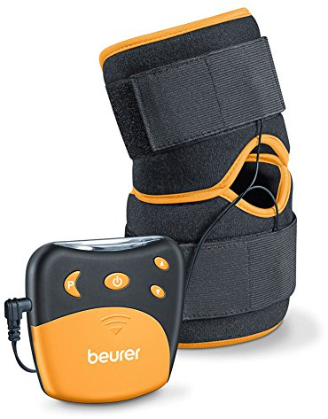 Beurer EM 29 TENS für Knie und Ellenbogen, 2-in-1 Reizstromgerät zur medikamentenfreien Schmerzlinderung, Timerfunktion, 20 Intensitätsstufen, Medizinprodukt, Schwarz