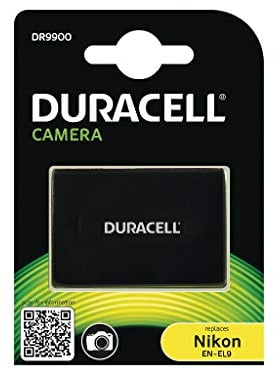 Duracell DR9900 Batteria per Nikon EN-EL9, 7.4 V, 1100mAh, Nero