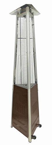 AZ Patio Heaters HLDS01-CGTHG Commercial Glass Tube Patio Heater, Bronze