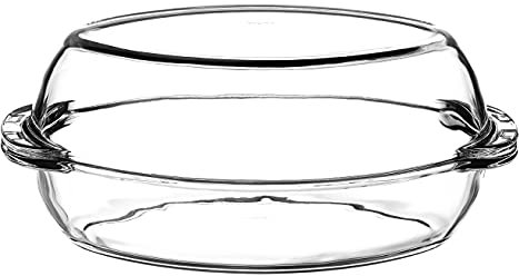 Dajar 74736 Cocotte avec Couvercle en Verre – Pasabahce Borcam 4,5 L