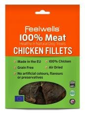 feelwells 100% Fleisch Hund Leckerli 100g - Hähnchen Filet