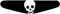 Play Station PS4 Lightbar Sticker Aufkleber Totenkopf (schwarz)