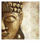 Bilderwelten Buddha Fototapete Vintage inkl. Kleister 192x192cm - Vliestapete Made in Germany - Vintage Tapete Schlafzimmer - Retro Tapete - Wandtapete Vintage Wohnzimmer Flur T_2554