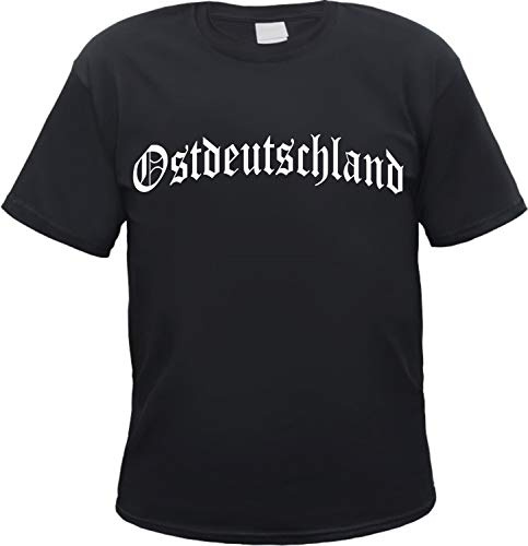 Ostdeutschland Herren T-Shirt - Altdeutsch - Tee Shirt Schwarz 3XL