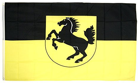 Flaggenfritze Fahne/Flagge Deutschland Stadt Stuttgart + gratis Sticker