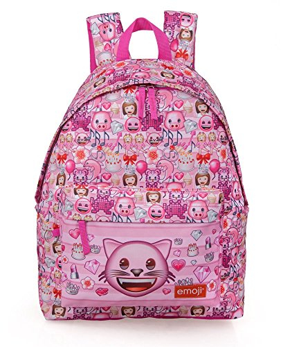 Emoji Rucksack amerikanische rosa Katze