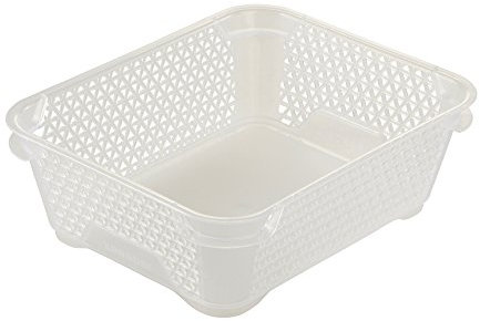 keeeper Stapelkorb, DIN A6, 20 x 16 x 7 cm, Mirko, Transparent