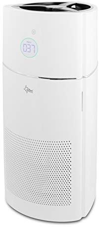 SUNTEC Luftreiniger AirCare 3000 AirMonitor gegen 99,97% der Viren und Bakterien in der Wohnung | ca 100 m2 Raumabdeckung | Air Purifier mit HEPA H13 und Aktivkohle Filter + Ionisator | für Allergiker