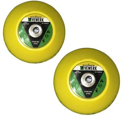 2 x 3 75mm boucle Crochet Support de polissage ponçage Pad M6 Filetage pour Air Sander