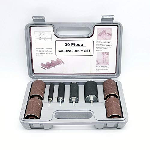 Schleifwalzen-Set, lange Walzen für Standbohrmaschine, 20-teilig