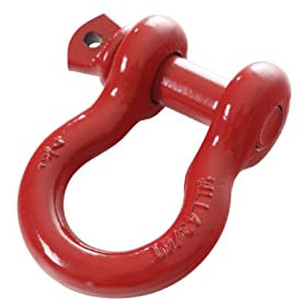 Overland Vehicle Systems Manille de récupération avec anneau en D 3/4 4,75 tonnes - Rouge universel