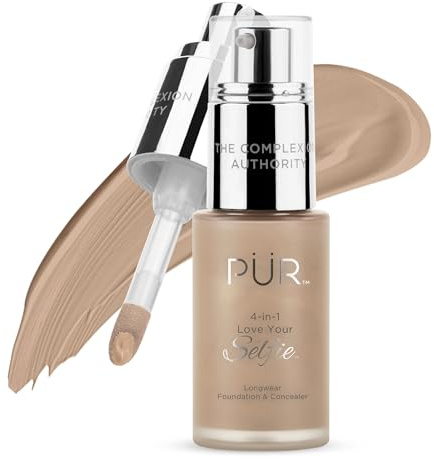 4-in-1 Love Your Selfie Longwear Foundation and Concealer - TN3 by Pur Minerals for Women - 1 oz Makeup