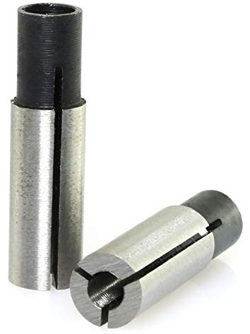 E-outstanding Collet Chuck Driver Adapter 2PCS 1/4 to 1/8 CNC Engraving Bit Router Converter for Engraving Machine Tool
