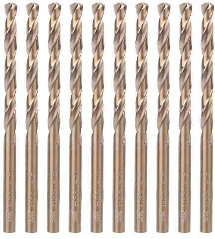 10 stücke Schnellarbeitsstahl, Zubehör für Elektrowerkzeuge Lochöffner HSS Spiralbohrer 4mm / 4,5mm / 5,0mm / 5,5mm Bohrwerkzeug für Edelstahl Eisenplatte Holz Kunststoff Aluminium(4.5mm)