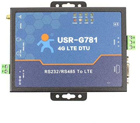 USRCN 4G LTE Modem USR-G781 Industrial Serial Modem Convertisseur de données Celluar to Ethernet Prend en charge les réseaux APN et VPN