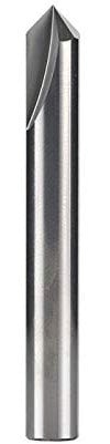 Jiiolioa V21901 90 Degree V Groove Solid Carbide Router Bit 1/4 Shank 1/4X2