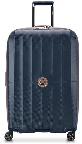 DELSEY PARIS - ST Tropez - Großer, starrer, erweiterbarer Koffer - 76x49x34 cm - 110 Liter - L - Marineblau