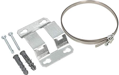 KOTARBAU® Soporte de pared ajustable de hasta 380 mm de diámetro para depósito de expansión, depósito de compensación, caldera a presión, montaje en pared, soporte de pared