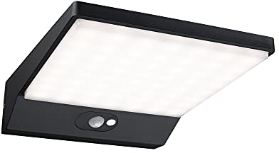 Paulmann 94334 LED Außenleuchte Solar Außenwandleuchte IP44 incl. 1x5 Watt Dunkelgrau Außenlampe Aluminium 3000 K