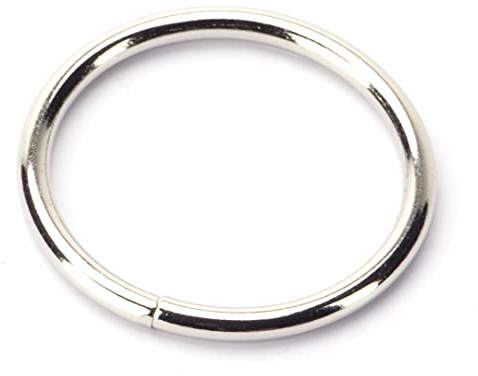 Marwotec 40mm O-Ringe Rundringe geschweißt aus 4,0mm dickem Stahl, vernickelt, 30 Stück