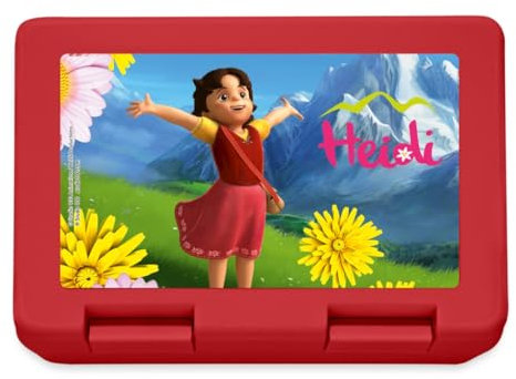 Spreadshirt Heidi In Den Alpen Brotdose Lunchbox, One size, Rot