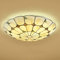 Deckenleuchte Vintage Glas Tiffany Lampe Deckenlampe Runde Retro Mittelmeer Design E27 Deckenbeleuchtung Landhaus Rustikale Esszimmer Wohnzimmer Schlafzimmer Küche Flur Treppe Modern Wandleuchte Ø30CM