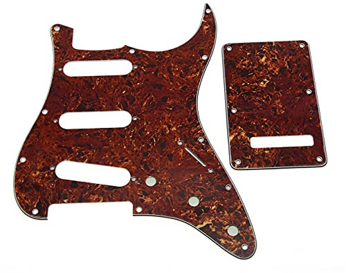 Pickguard Scratch Plate Pickguard- Und Back-Platten- Schrauben SSS. Vintage Schildkröte Für Den Stratocaster-Stil