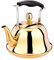 Kettle 3 Liter / 3.2 Quart Whistling Tea Kettle Stainless Steel Stovetop Teakettle Sturdy Teapot Fast Boiling Kettle with Elegant Mirror Layer for Tea Coffee Kitchen, Field (Size : 5L)
