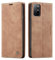 SLWYF Handyhülle für OnePlus 8T Hülle, PU Leder Flip Tasche Klappbar Magnet Wallet Lederhülle, Silikon Bumper Klapphülle Case mit Kartenfäch für OnePlus 8T, Braun