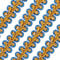 FINGERINSPIRE 13,7m 10mm Metallgeflecht Spitzenborte Blau & Gold zum Nähen Centipede Geflochtene Spitze Verzierte Gimpenborte für Hochzeit DIY Kleidung Schmuck Basteln Nähen Heimdekoration