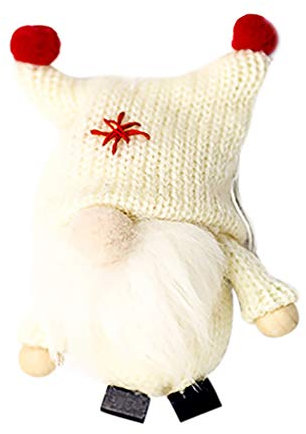Weihnachts Puppe Figuren Weihnachten Deko Wichtel Süß Schwedische Wichtel Figuren Weihnachtsfigur süße Weihnachtswichtel Kinder Geschenke Fenster Tür Set Kamin Weihnachtsdeko (Beige, One Size)